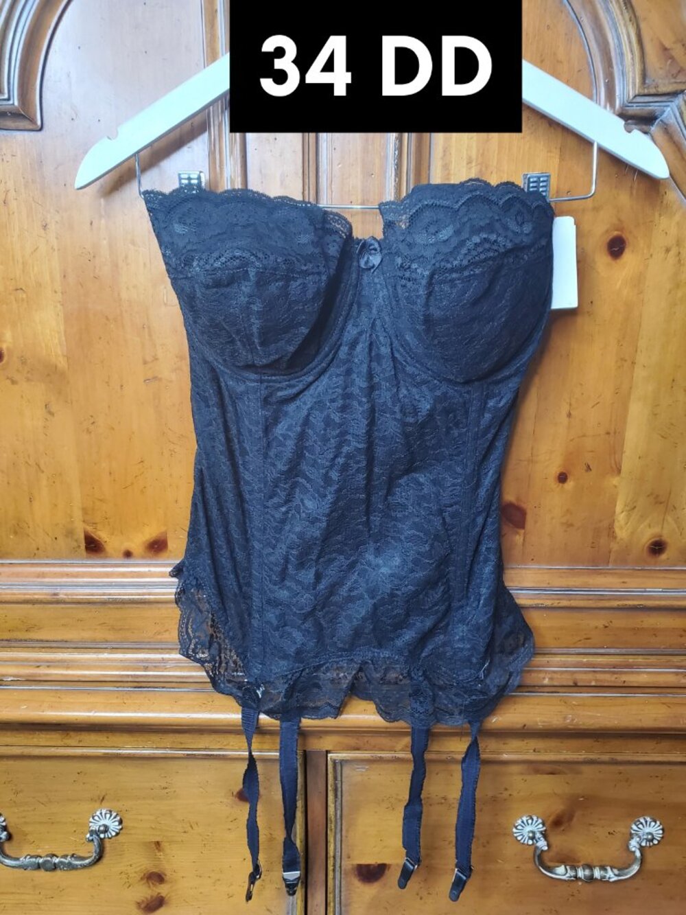 Goddess Lace Corset Bustier New Old Stock 34DD